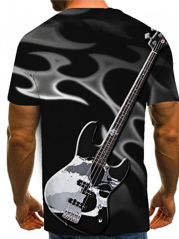 Men's Geometric 3D Graphic Plus Size