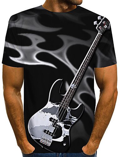 Men's Geometric 3D Graphic Plus Size